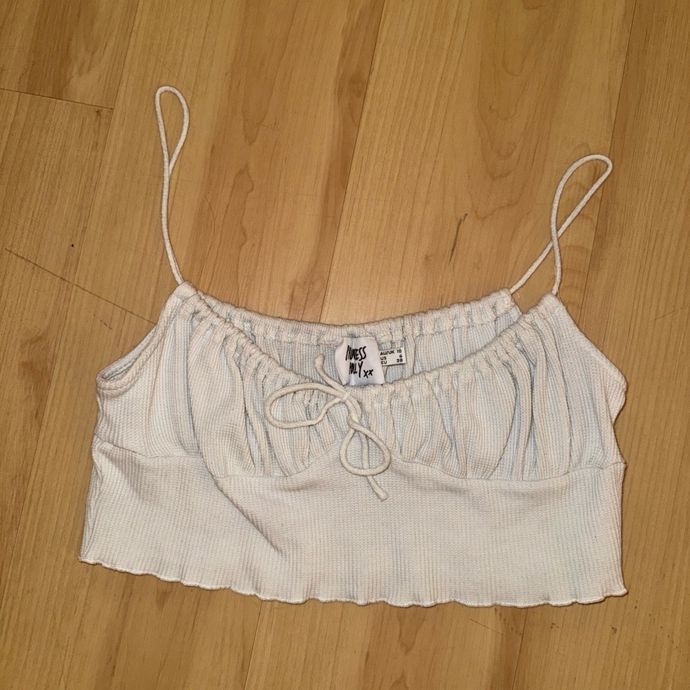 Princess Polly - white tank crop